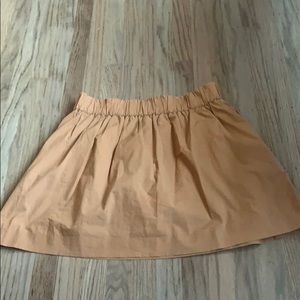 J crew sienna brown 6 cotton fit and flare skirt